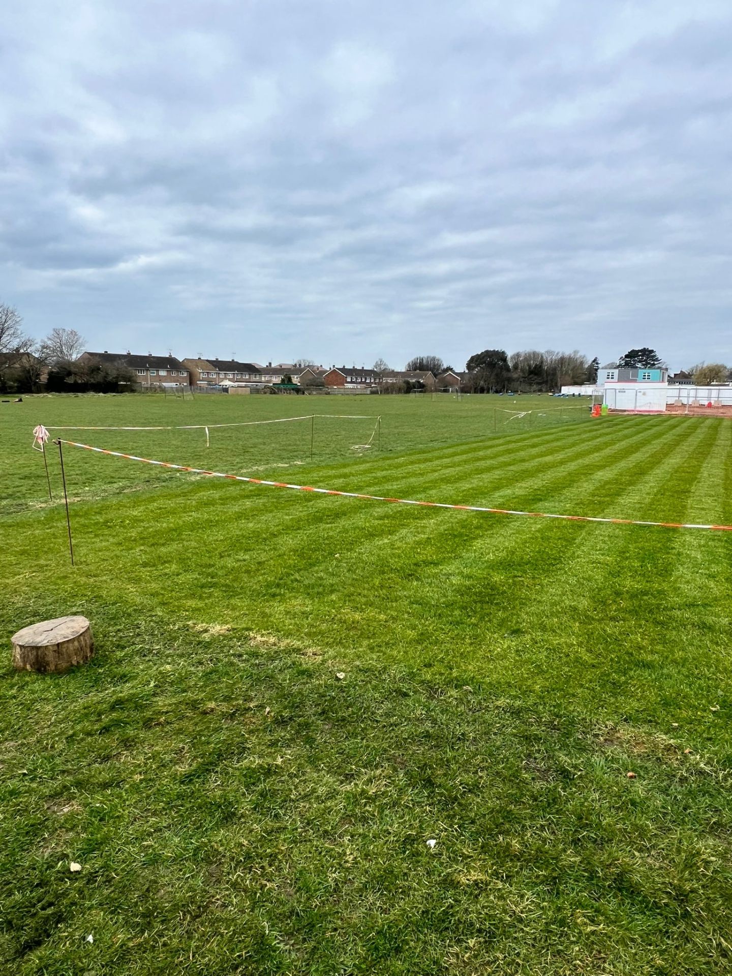 Playing field preparation