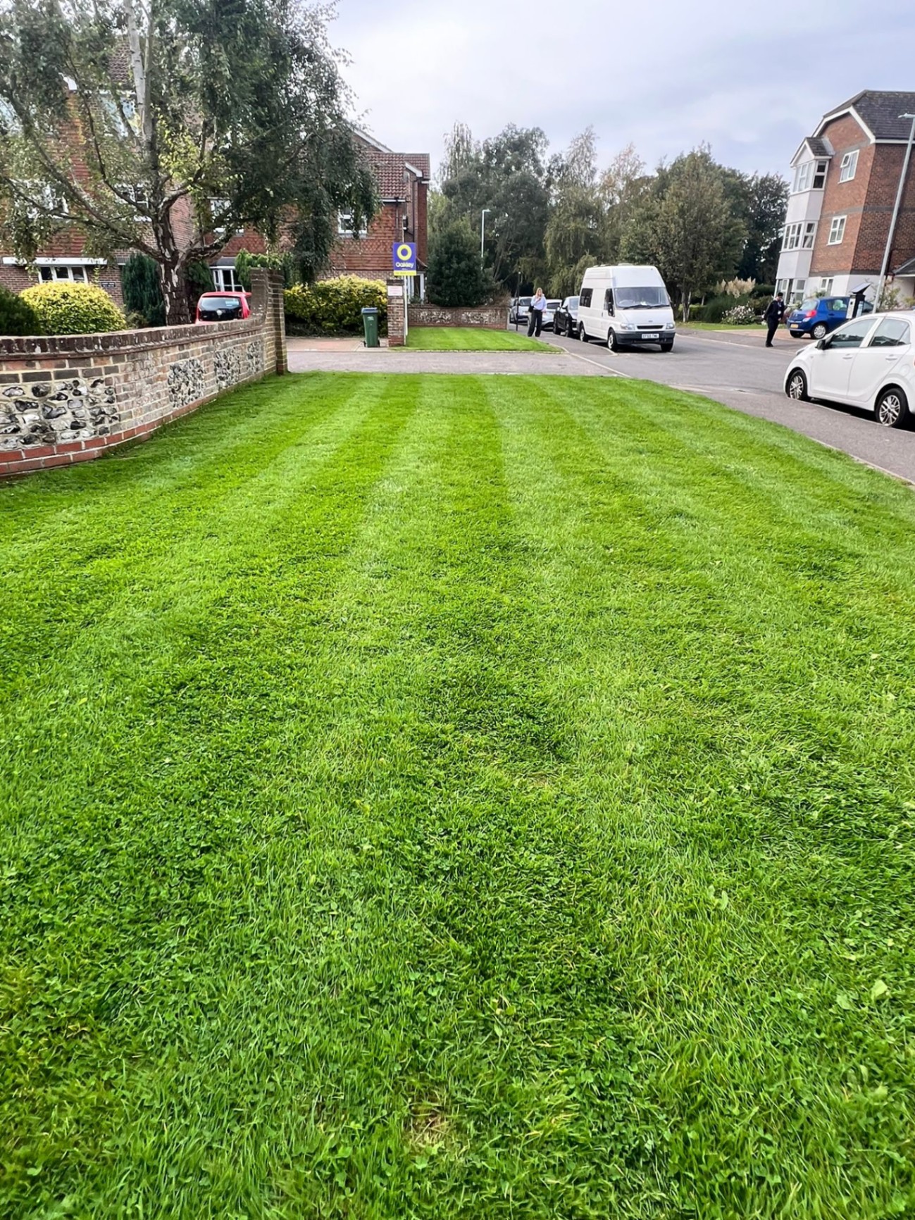 Roadside lawn maintenance
